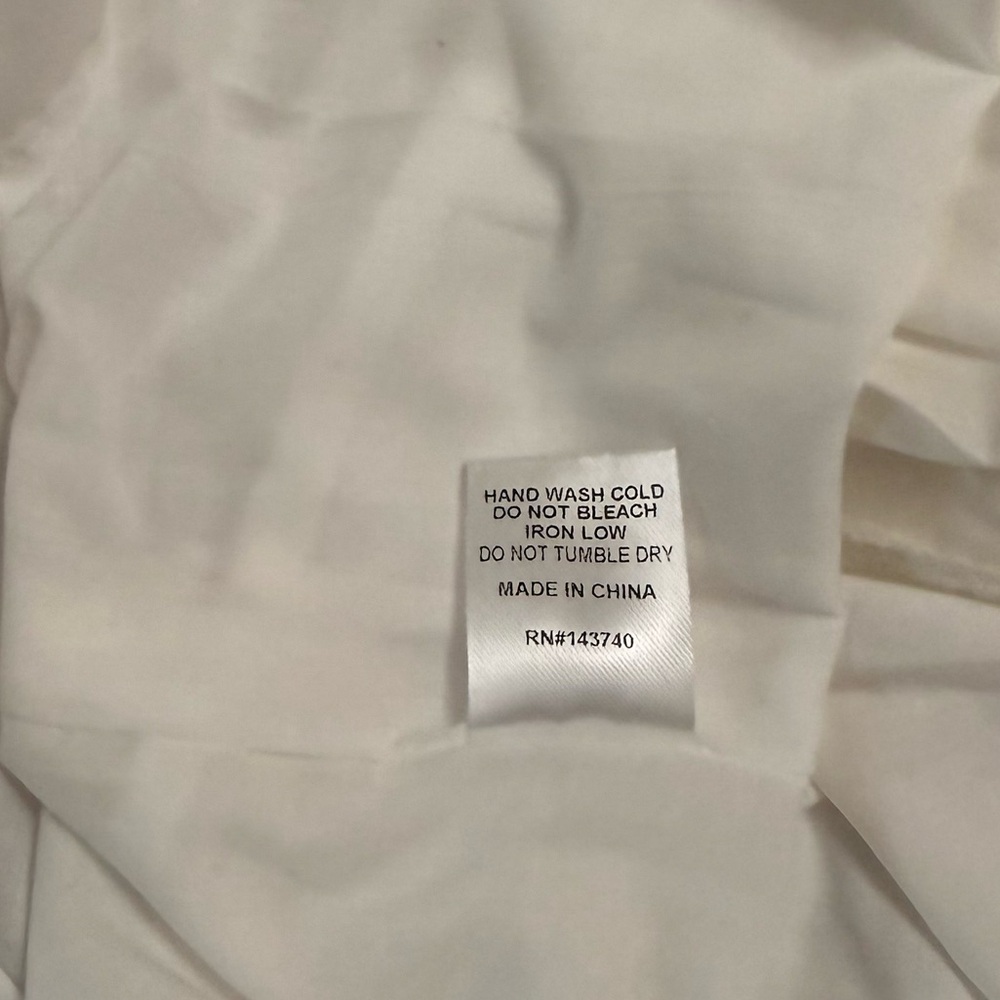 NWT English Factory White Poplin Bib Fit & Flare Dress - Picture 8 of 8